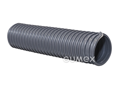 Vzduchotechnická hadica pre ľahšie abrazíva EOLO L, 50/57mm, -0,02bar, PVC, -10°C/+50°C, šedá